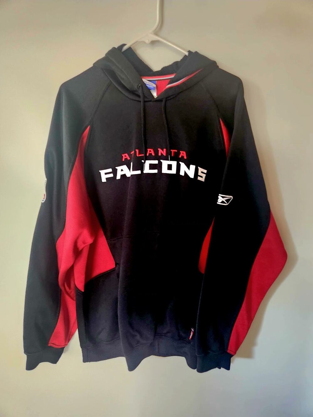 NFL RBK REEBOK TEAM APPAREL ATLANTA FALCONS MEN SZ M pullover Hooded sweatshirt